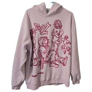 Aelfric Eden Light Pink Graphic Hoodie